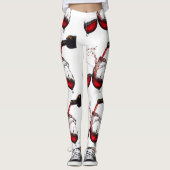 ***LEGGINGS VAN HET WIJNENTHUSIAST *** LEGGINGS (Voorkant)