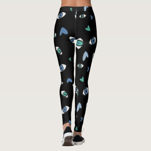 leggings van het zwarte oog (Achterkant)