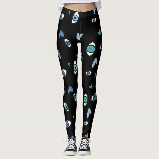 leggings van het zwarte oog (Voorkant)