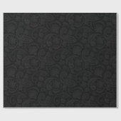 Leggings van het zwarte paisleypatroon cadeaupapier (Vlak)