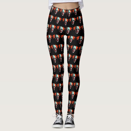 Leggings van het zwarte patroon van de Huull Hallo (Voorkant)
