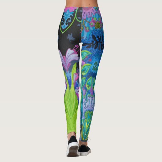 Leggings van Hummingbird Bloom (Achterkant)