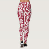 LEGGINGS VAN ISLAND PLUMERIA (CARDINAL RED) (Achterkant)