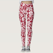 LEGGINGS VAN ISLAND PLUMERIA (CARDINAL RED) (Voorkant)