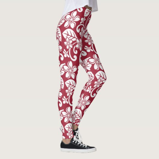 LEGGINGS VAN ISLAND PLUMERIA (CARDINAL RED) (Rechts)