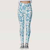 LEGGINGS VAN ISLAND PLUMERIA (SLATE BLUE) (Voorkant)