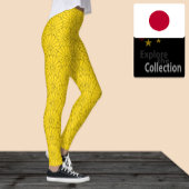 Leggings van Japanse zeehondenflora / Sun Pattern