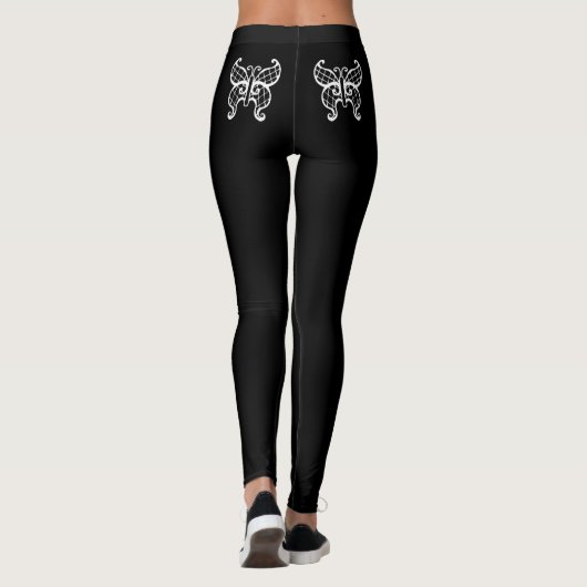 Leggings van kant Butterfly (Achterkant)