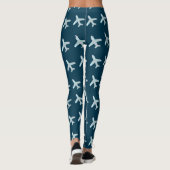 Leggings van kleine vliegtuigen (blauwgroen) (Achterkant)
