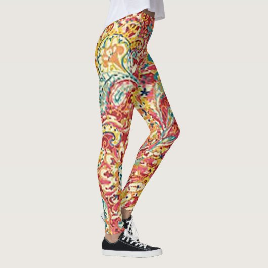 Leggings van kleurrijke bloem (Rechts)