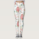 Leggings van kleurrijke Floral (Voorkant)