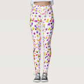 Leggings van kleurrijke Floral (Voorkant)