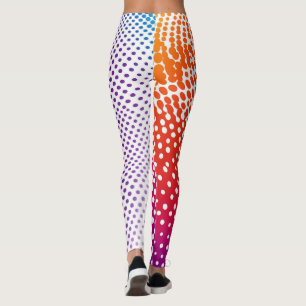 Leggings van kleurrijke Stippen