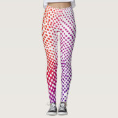 Leggings van kleurrijke Stippen (Voorkant)