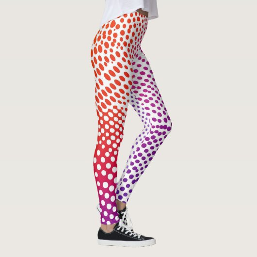 Leggings van kleurrijke Stippen (Rechts)