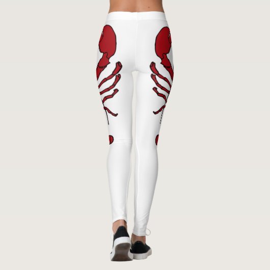 Leggings van kreeftenstranden (Achterkant)