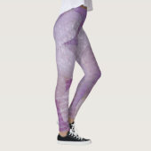 Leggings van lavendel en Paarse Abstracte flora (Rechts)