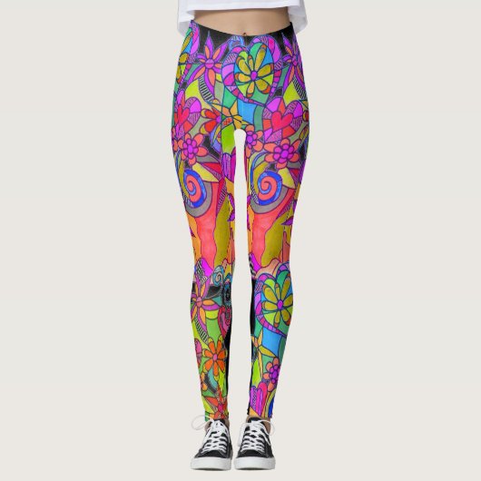 Leggings van Leslie Clair Bures om het hart te ver (Voorkant)