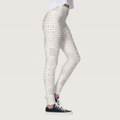 Leggings van lichtbeige Geometrische vrouwen (Rechts)