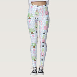 Leggings van lichtblauw snoersnoer