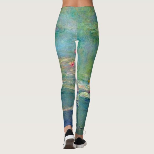 Leggings van Monet Water Lilies (Achterkant)
