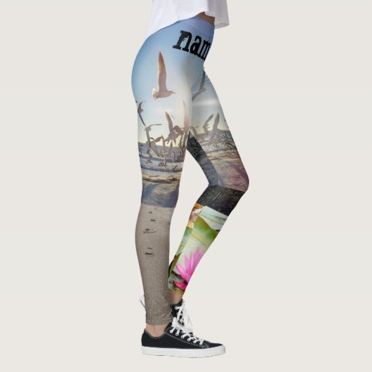 leggings van namaste ' lotus strand yoga (Rechts)