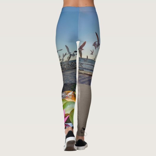 leggings van namaste ' lotus strand yoga (Achterkant)