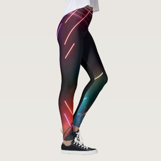 Leggings van Neon Led Artistic Black Vrouwen (Rechts)