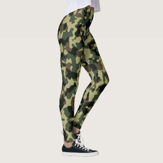 Leggings van Olive Green Camouflage (Rechts)