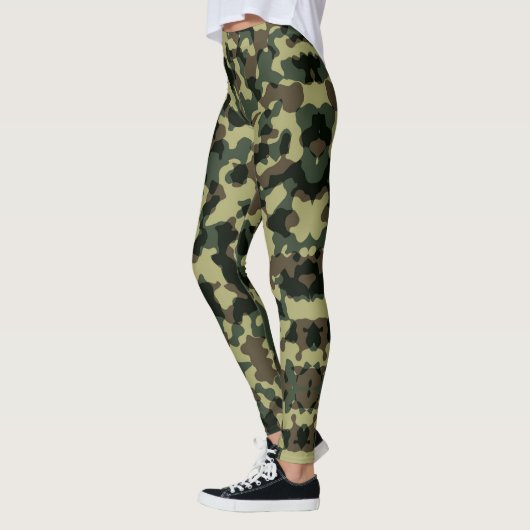 Leggings van Olive Green Camouflage (Links)
