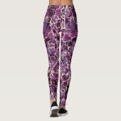  Leggings van Paars gemarmerd papier (Achterkant)