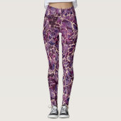  Leggings van Paars gemarmerd papier (Voorkant)