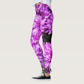Leggings van paarse bloemen (Links)