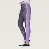 leggings van Paarse en zwarte dampen (Links)