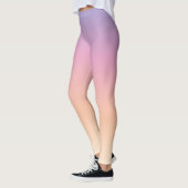 Leggings van Paarse, roze en perzikombre (Links)