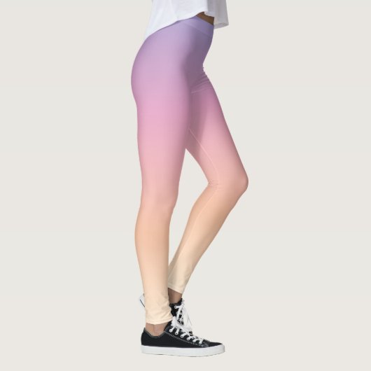 Leggings van Paarse, roze en perzikombre (Rechts)