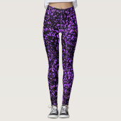 Leggings van Paarse verfplaten - vun (Voorkant)