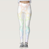 Leggings van pasta Rainbow Polka Dot (Voorkant)