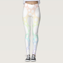 Leggings van pasta Rainbow Polka Dot