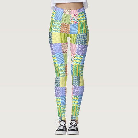 Leggings van patchwork (Voorkant)