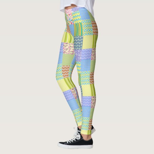 Leggings van patchwork (Links)