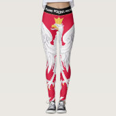 Leggings van Patriottisch Polen, mode van de Pools (Voorkant)