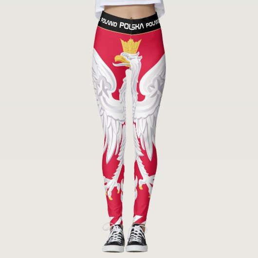Leggings van Patriottisch Polen, mode van de Pools (Voorkant)