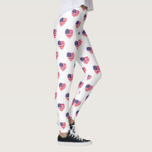 Leggings van Patriottische Amerikaanse vlaggen