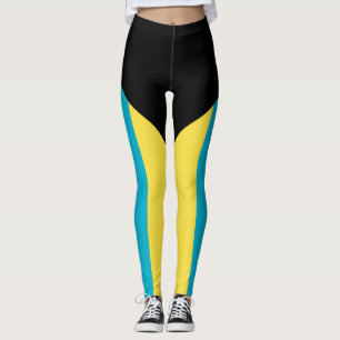 Leggings van patriottische Bahamaanse vlag