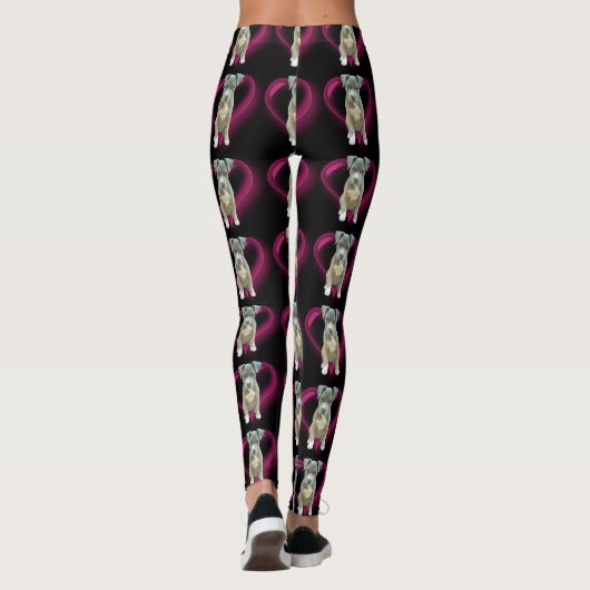 Leggings van Pitbull puppy dog (Achterkant)