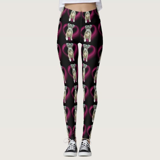 Leggings van Pitbull puppy dog (Voorkant)
