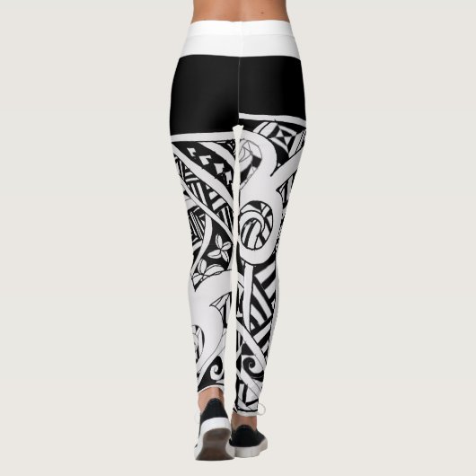 Leggings van polynesiaanse stammen (Achterkant)