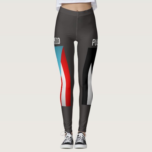 Leggings van Puerto Ricaanse vlaggen (Voorkant)