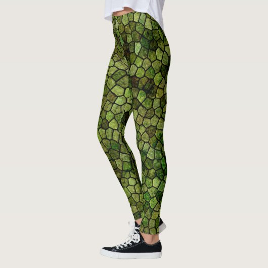 Leggings van reptielhuid (Links)